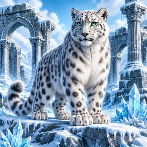 Leopardul polar — ilustrație
